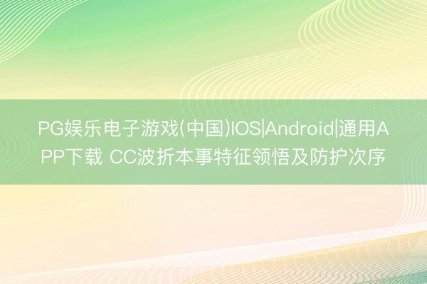 PG娱乐电子游戏(中国)IOS|Android|通用APP下载 CC波折本事特征领悟及防护次序